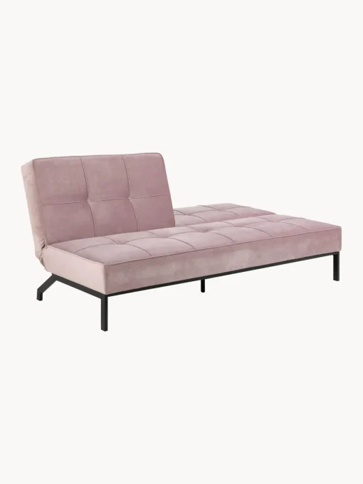 Sofá cama de terciopelo Perugia (3 plazas)