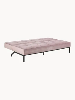 Sofá cama de terciopelo Perugia (3 plazas)