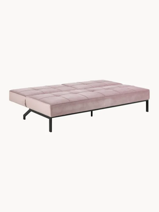 Sofá cama de terciopelo Perugia (3 plazas)