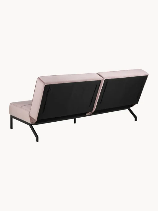 Sofá cama de terciopelo Perugia (3 plazas)