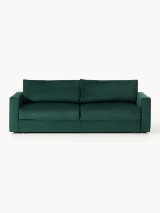 Westwing Collection Sofá cama de terciopelo Tasha (3 plazas), con espacio de almacenamiento^ Sofás Cama|Sofás