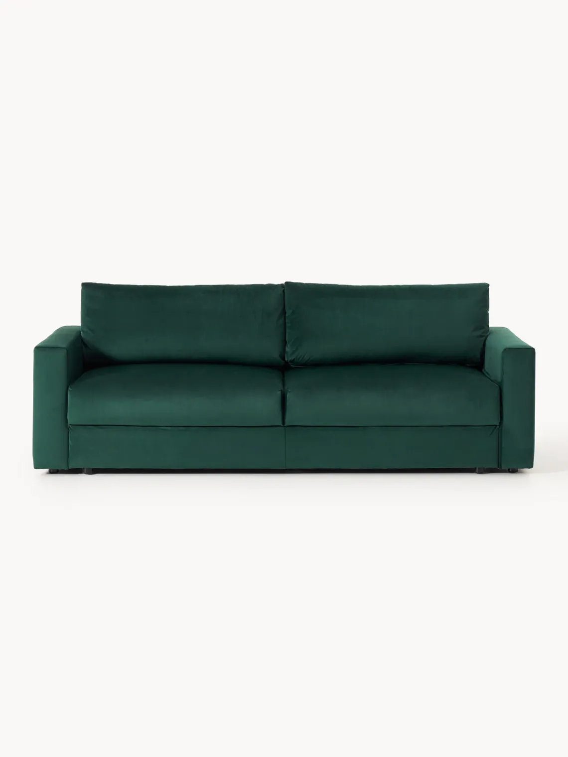 Westwing Collection Sofá cama de terciopelo Tasha (3 plazas), con espacio de almacenamiento^ Sofás Cama|Sofás
