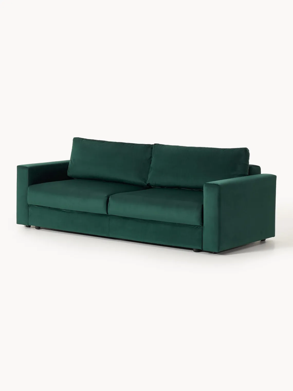 Westwing Collection Sofá cama de terciopelo Tasha (3 plazas), con espacio de almacenamiento^ Sofás Cama|Sofás