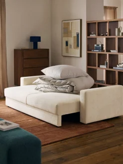 Westwing Collection Sofá cama de terciopelo Tasha (3 plazas), con espacio de almacenamiento^ Sofás Cama|Sofás