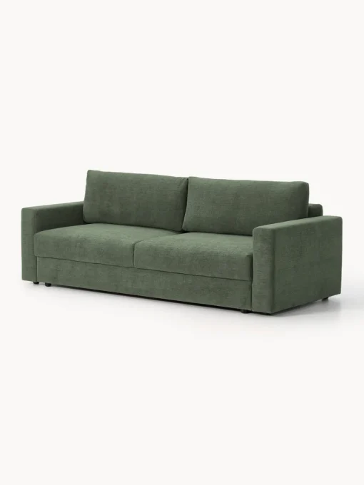 Westwing Collection Sofá cama de terciopelo Tasha (3 plazas), con espacio de almacenamiento^ Sofás Cama|Sofás
