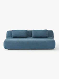 Westwing Collection Sofá cama en borreguillo Caterpillar (3 plazas)