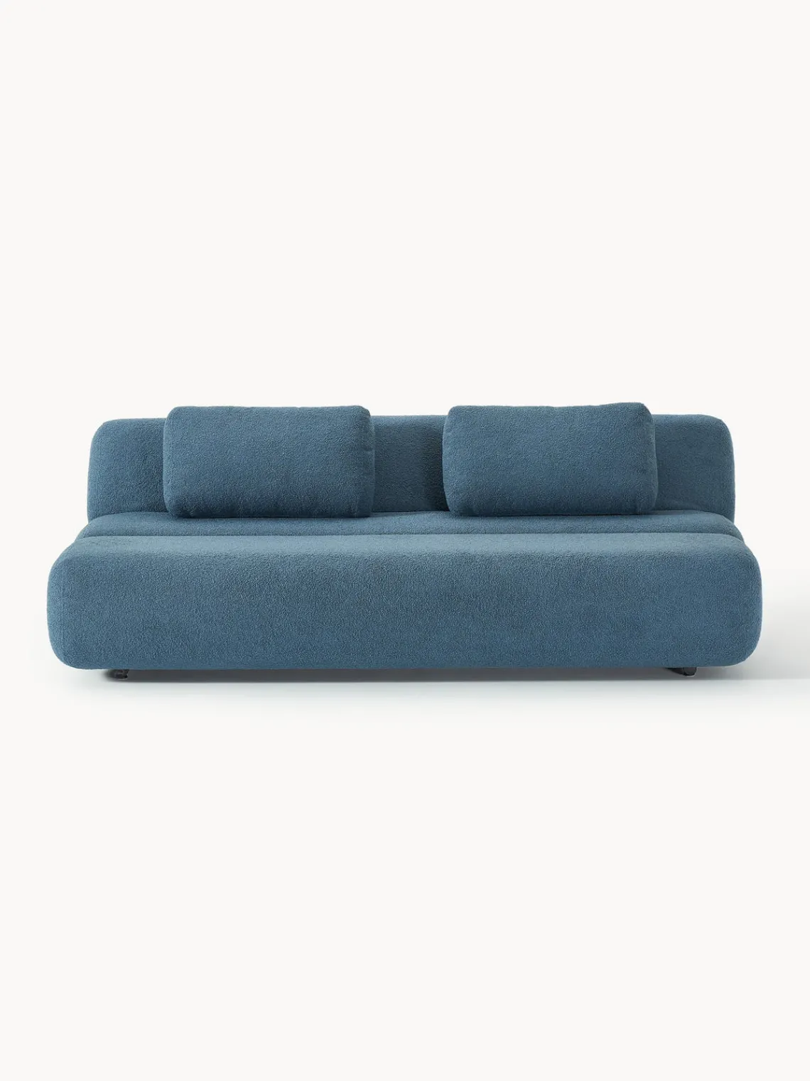 Westwing Collection Sofá cama en borreguillo Caterpillar (3 plazas)