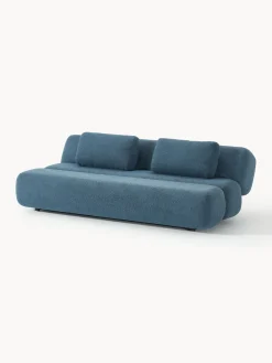 Westwing Collection Sofá cama en borreguillo Caterpillar (3 plazas)