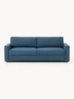 Westwing Collection Sofá cama en tejido bouclé Tasha (3 plazas), con espacio de almacenamiento