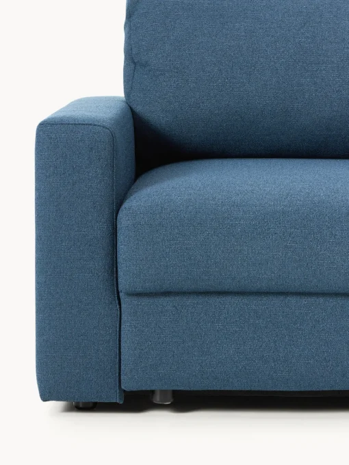 Westwing Collection Sofá cama en tejido bouclé Tasha (3 plazas), con espacio de almacenamiento