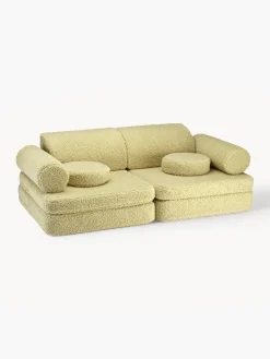 Wigiwama Sofá cama infantil modular artesanal de borreguillo Sugar^Niños Decoración Infantil|Puf Infantiles