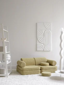 Wigiwama Sofá cama infantil modular artesanal de borreguillo Sugar^Niños Decoración Infantil|Puf Infantiles