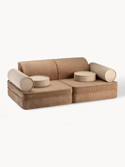 Wigiwama Sofá cama infantil modular de pana Sugar^Niños Decoración Infantil|Puf Infantiles