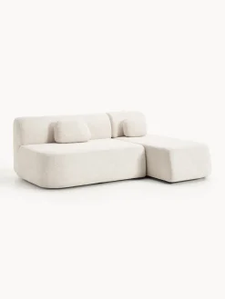 Westwing Collection Sofá cama rinconera de borreguillo con espacio de almacenamiento Pao^ Sofás Cama|Sofás