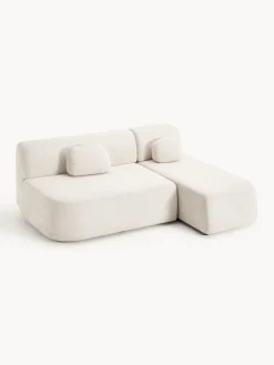 Westwing Collection Sofá cama rinconera de borreguillo con espacio de almacenamiento Pao^ Sofás Cama|Sofás