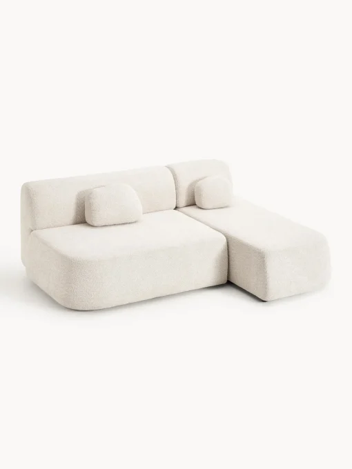 Westwing Collection Sofá cama rinconera de borreguillo con espacio de almacenamiento Pao^ Sofás Cama|Sofás