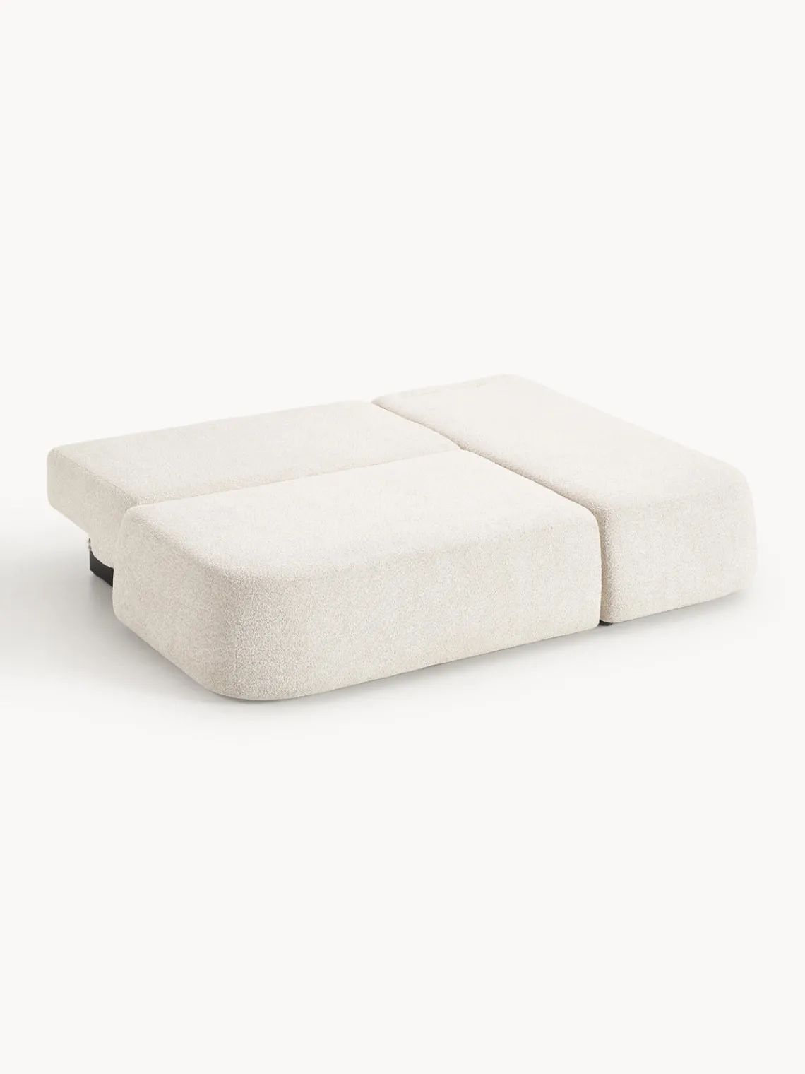 Westwing Collection Sofá cama rinconera de borreguillo con espacio de almacenamiento Pao^ Sofás Cama|Sofás