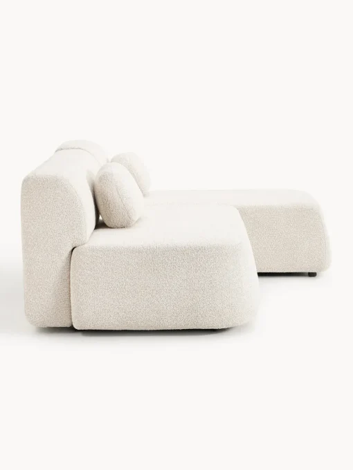 Westwing Collection Sofá cama rinconera de borreguillo con espacio de almacenamiento Pao^ Sofás Cama|Sofás