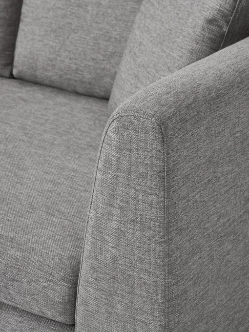 Westwing Collection Sofá con patas de metal Emma (2 plazas)