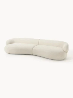 Westwing Collection Sofá de borreguillo bouclé Alba (4 plazas)^ Sofás 3 Plazas|Sofás