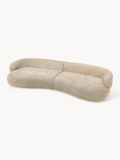 Westwing Collection Sofá de borreguillo bouclé Alba (4 plazas)^ Sofás 3 Plazas|Sofás