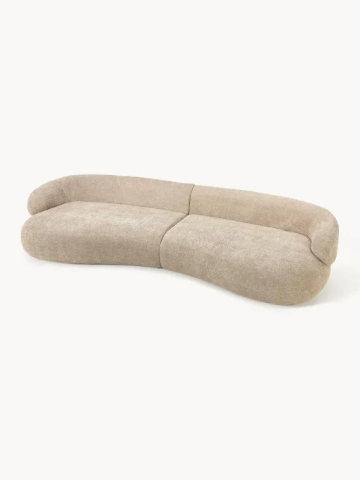 Westwing Collection Sofá de borreguillo bouclé Alba (4 plazas)^ Sofás 3 Plazas|Sofás
