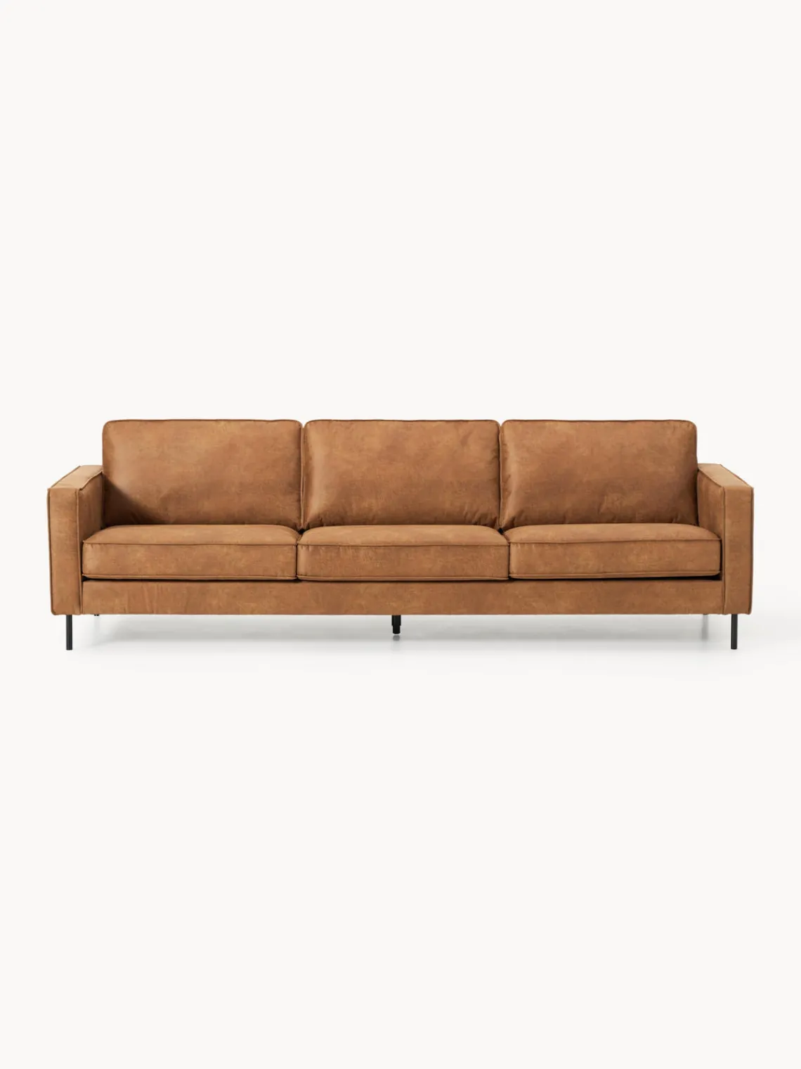 Westwing Collection Sofá de cuero reciclado Hunter (3 plazas)
