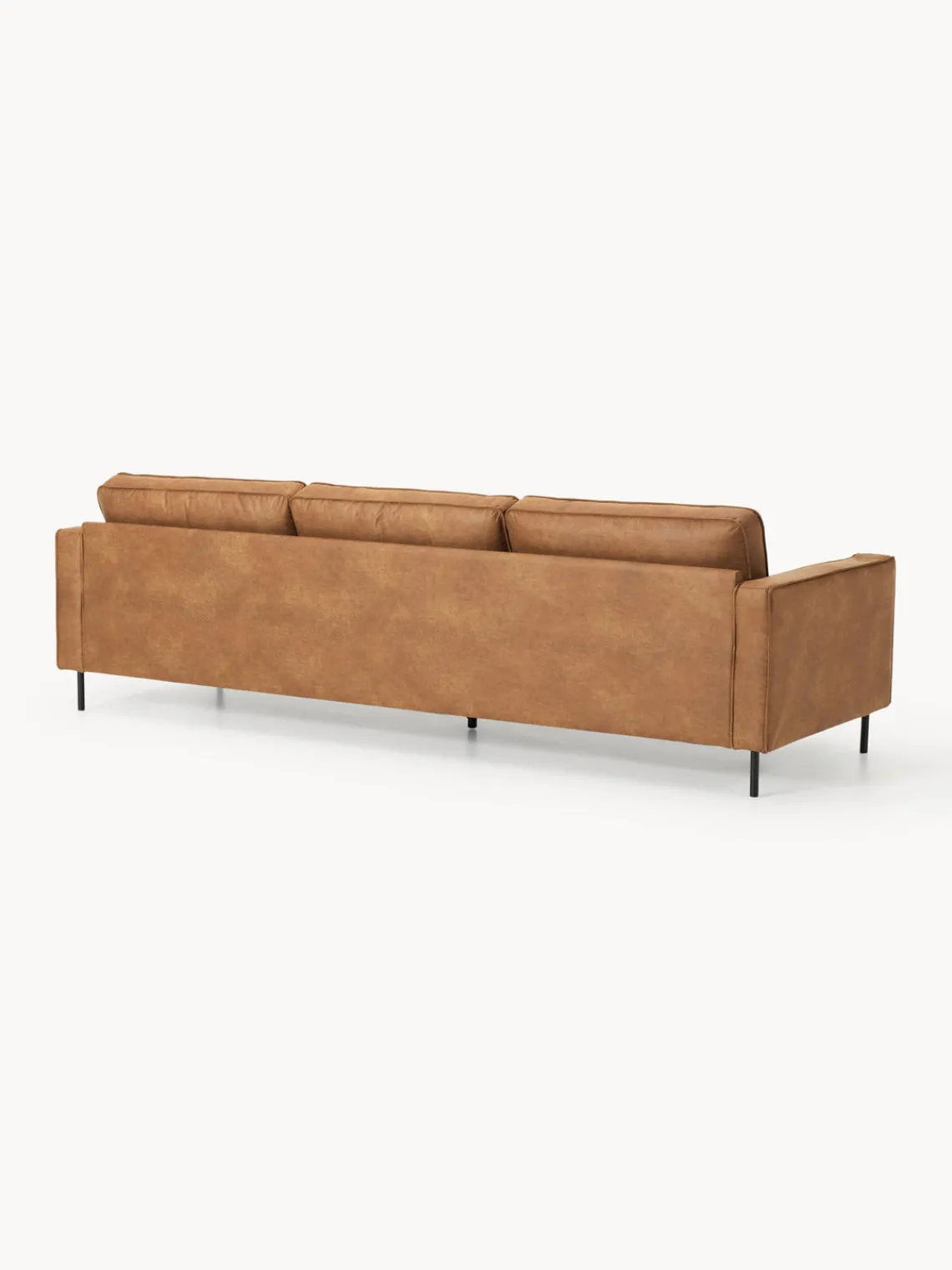 Westwing Collection Sofá de cuero reciclado Hunter (3 plazas)