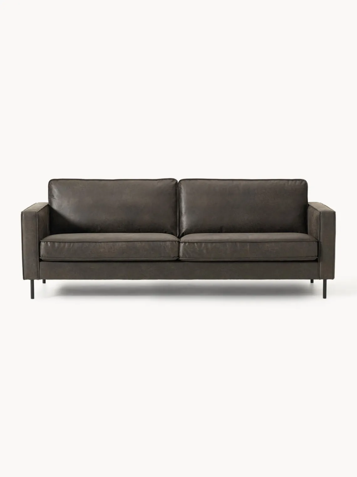 Westwing Collection Sofá de cuero reciclado Hunter (3 plazas)^ Sofás 3 Plazas|Sofás