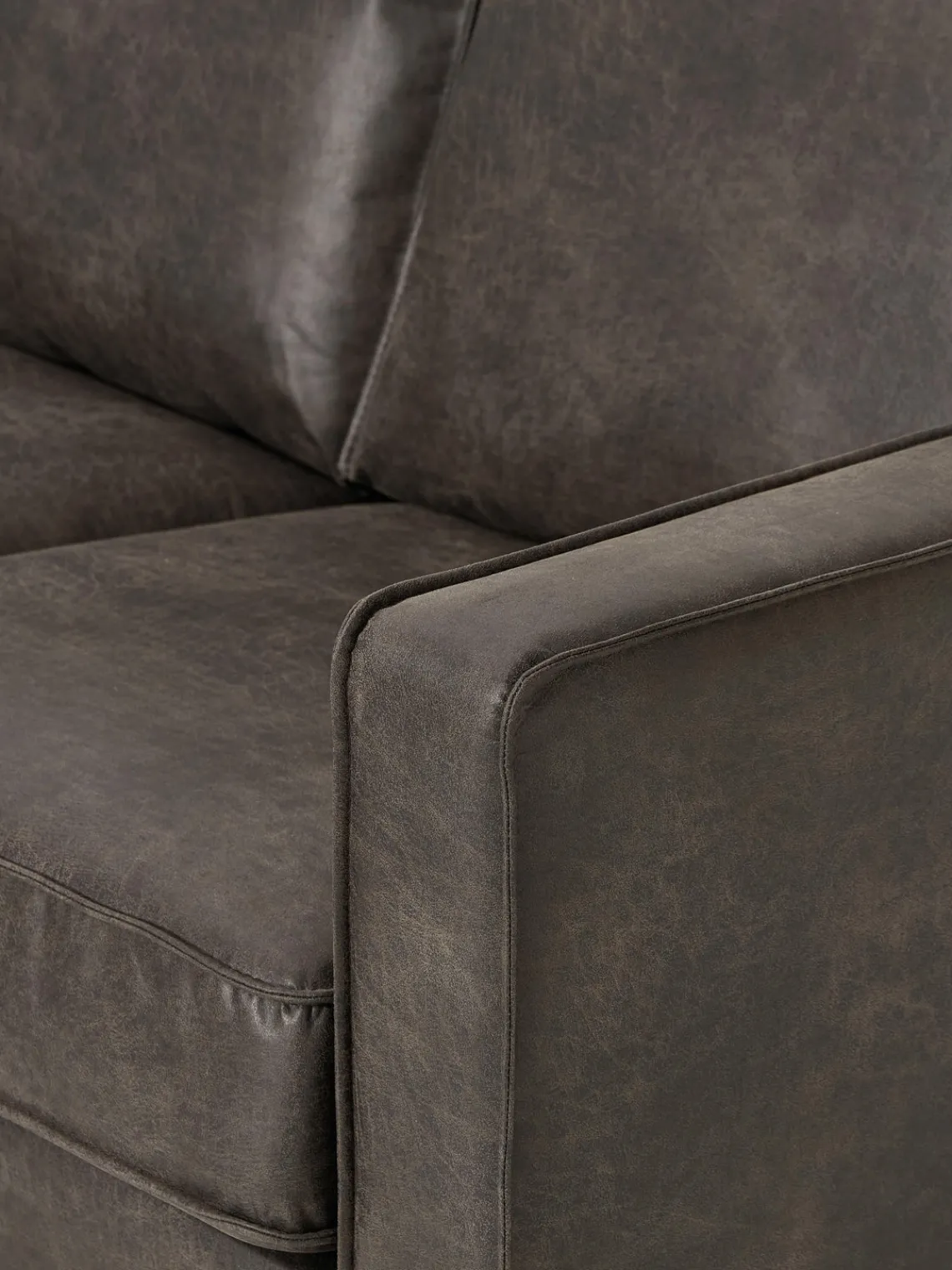 Westwing Collection Sofá de cuero reciclado Hunter (3 plazas)^ Sofás 3 Plazas|Sofás