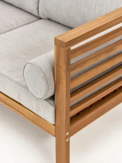 Westwing Collection Sofá de jardín de madera de acacia Bo (2 plazas)