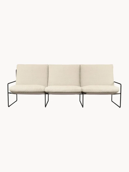Ferm Living Sofá de jardín en tejido bouclé Desert (3 plazas)