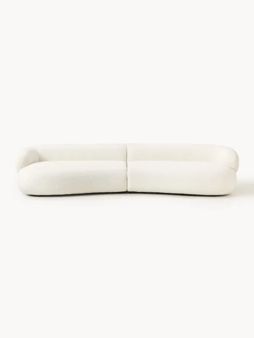 Westwing Collection Sofá en tejido bouclé Alba (4 plazas)