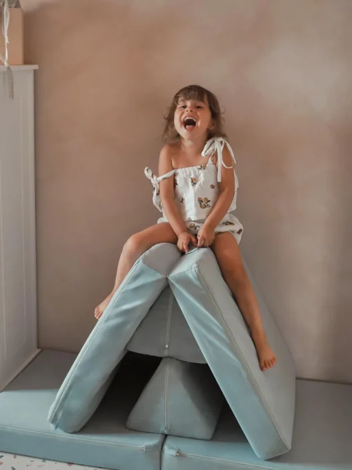 Niños Funzy Sofá infantil modular artesanal de terciopelo Mila