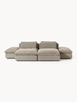 Westwing Collection Sofá lounge modular con reposapiés Felix