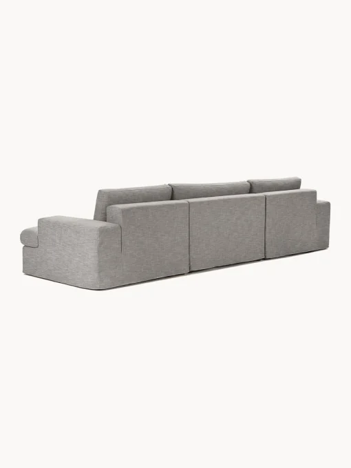 Westwing Collection Sofá modular con reposapiés izquierdo/derecho Russell (4 plazas), desenfundable