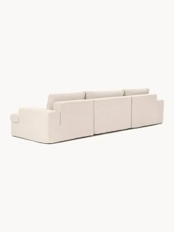 Westwing Collection Sofá modular con reposapiés izquierdo/derecho Russell (4 plazas), desenfundable