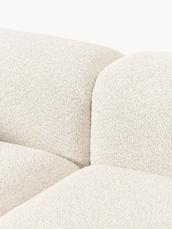 Westwing Collection Sofá modular con reposapiés de borreguillo bouclé Natalie (3 plazas)