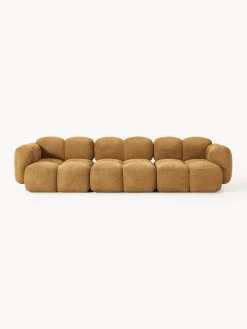 Westwing Collection Sofá modular de borreguillo bouclé Tayla (4 plazas)
