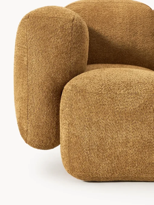 Westwing Collection Sofá modular de borreguillo bouclé Tayla (4 plazas)