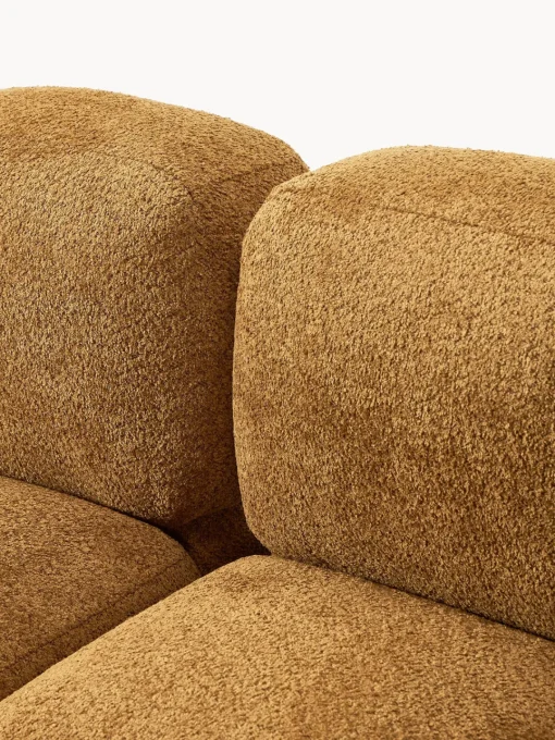 Westwing Collection Sofá modular de borreguillo bouclé Tayla (4 plazas)