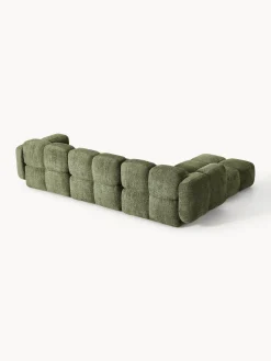 Westwing Collection Sofá modular de borreguillo bouclé con reposapiés Tayla (4 plazas)^ Sofás Rinconeras|Sofás