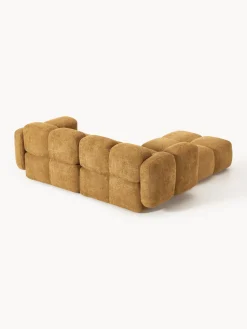 Westwing Collection Sofá modular de borreguillo bouclé con reposapiés izquierdo/derecho Tayla (3 plazas)^ Sofás Rinconeras|Sofás