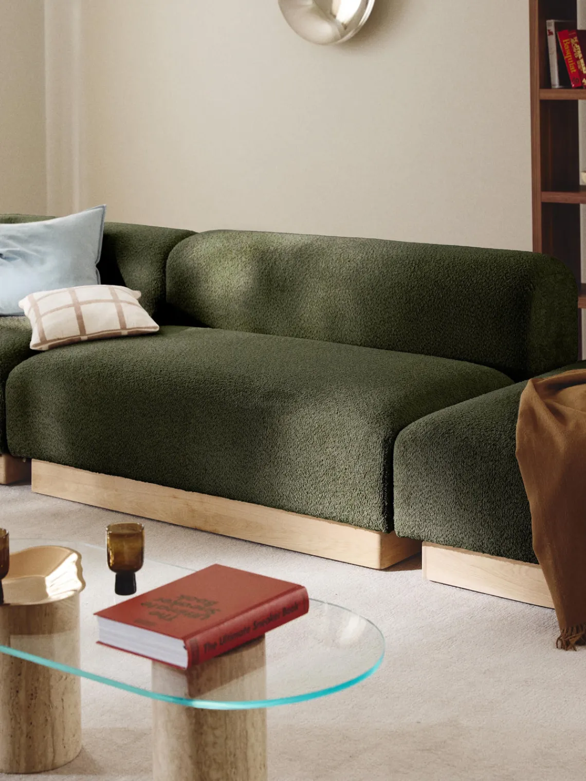 Westwing Collection Sofá modular de borreguillo bouclé Natalie (2 plazas)^ Sofás 2 Plazas|Sofás