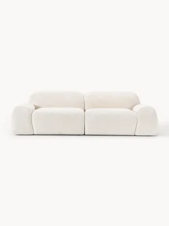 Westwing Collection Sofá modular de borreguillo bouclé Wolke (3 plazas)