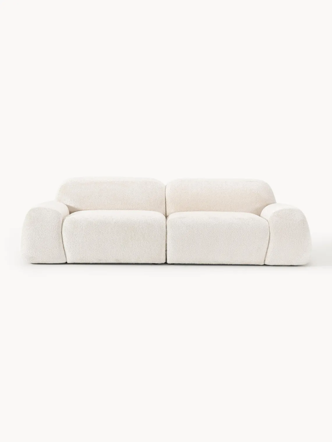 Westwing Collection Sofá modular de borreguillo bouclé Wolke (3 plazas)