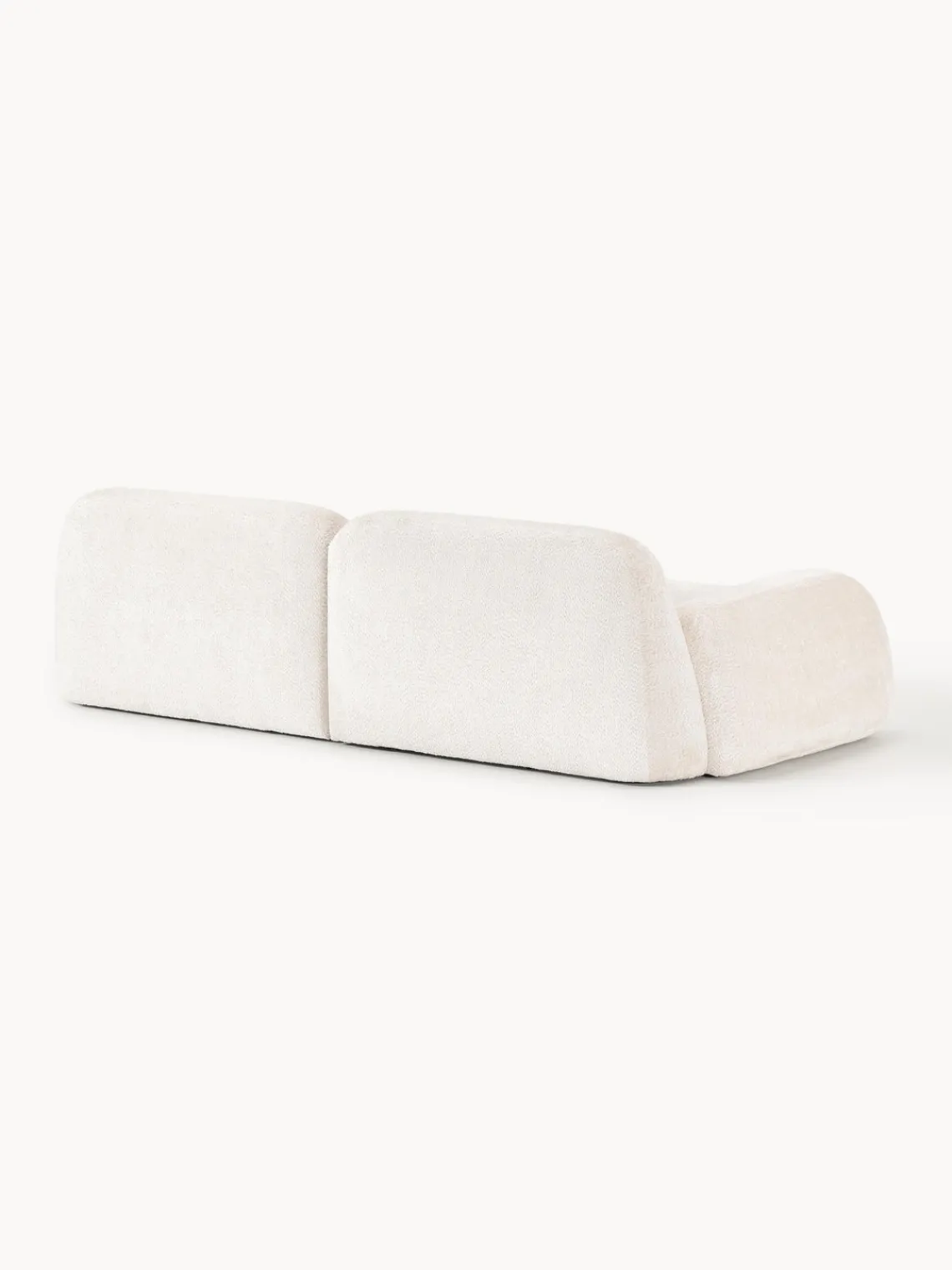 Westwing Collection Sofá modular de borreguillo bouclé Wolke (3 plazas)