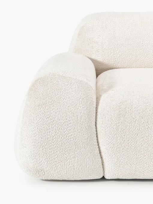 Westwing Collection Sofá modular de borreguillo bouclé Wolke (3 plazas)