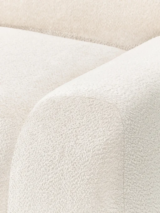 Westwing Collection Sofá modular de borreguillo bouclé Wolke (3 plazas)