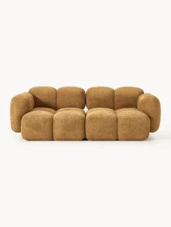 Westwing Collection Sofá modular de borreguillo bouclé Tayla (3 plazas)